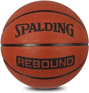 spalding nba rebound basketball ball orange grainy textured basketball ball  spalding b093h6h6rk