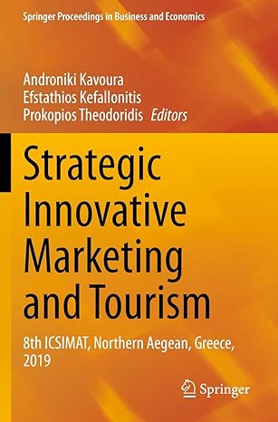 strategic innovative marketing and tourism 8th icsimat northern aegean greece 2019 1st edition androniki