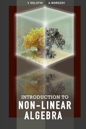 introduction to non linear algebra 1st edition v dolotin ,a morozov b00pe2z3ni