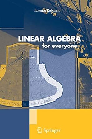 linear algebra for everyone 1st edition lorenzo robbiano 8847018382, 978-8847018389