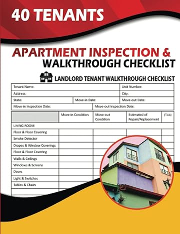 apartment inspection and walkthrough checklist 1st edition nicholas price b0b3n9jr8y