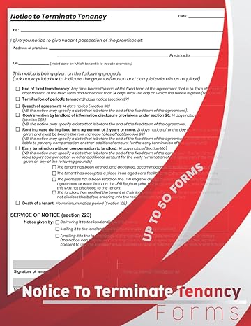 notice to terminate tenancy 1st edition red.mh publishing b0bmsv5mbx