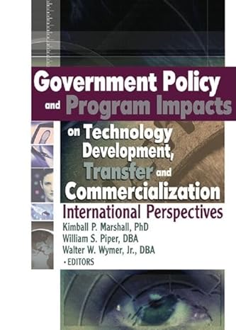government policy and program impacts on technology development transfer and commercialization international