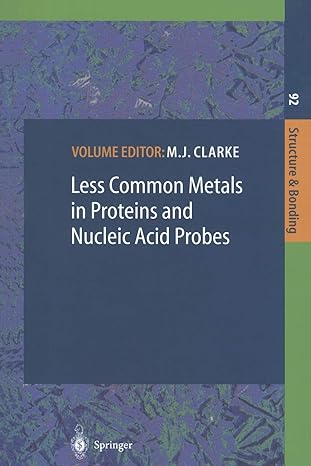 less common metals in proteins and nucleic acid probes 1st edition michael j clarke ,c b allan ,g davidson ,j