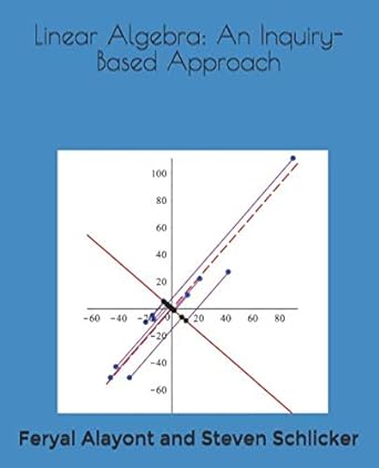 linear algebra an inquiry based approach 1st edition steven schlicker ,feryal alayont 1687348693,