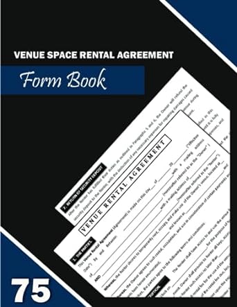 venue space rental agreement 1st edition shannon martinez r. b0chlc8dq8