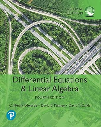 differential equations and linear algebra 4th  global edition c edwards ,david penney ,david calvis