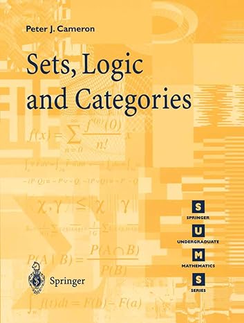 sets logic and categories 1st edition peter j cameron 1852330562, 978-1852330569