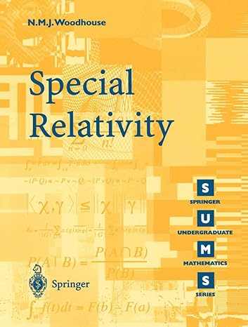 special relativity 1st edition n.m.j. woodhouse 1852334266, 978-1852334260
