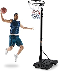 goplus portable basketball hoop outdoor height adjustable basketball goal system with fillable base and 2