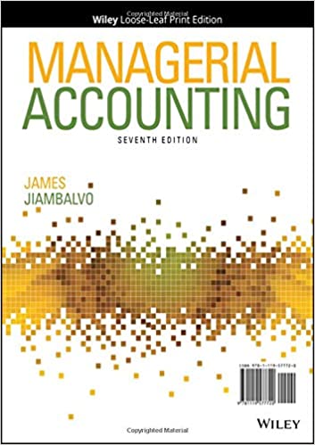 managerial accounting 7th edition james jiambalvo 1119577721, 978-1119577720