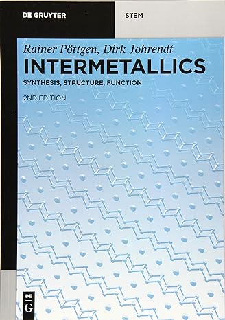 intermetallics synthesis structure function 2nd edition rainer pottgen ,dirk johrendt 3110635801,