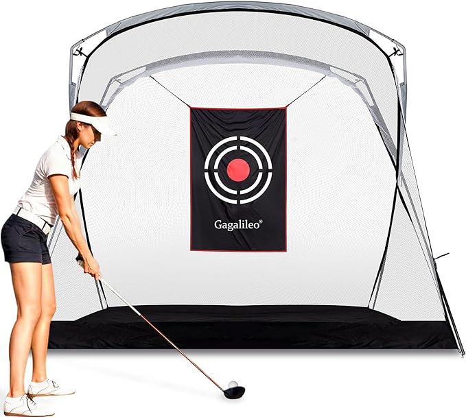 gagalileo golf hitting net heavy duty golf net golf practice nets for backyard home driving range with target