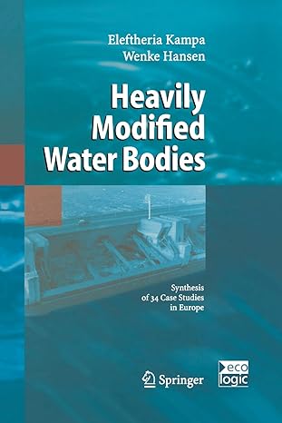 heavily modified water bodies synthesis of 34 case studies in europe 1st edition eleftheria kampa ,wenke