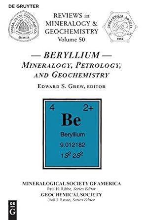 beryllium 1st edition edward s grew 0939950626, 978-0939950621