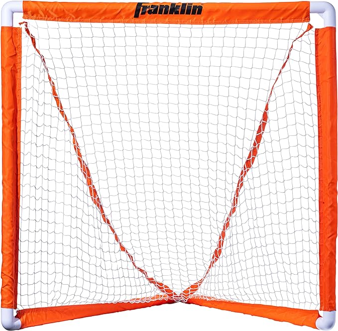 franklin sports youth lacrosse goal small kids lacrosse net portable lax mini box goal backyard goal for
