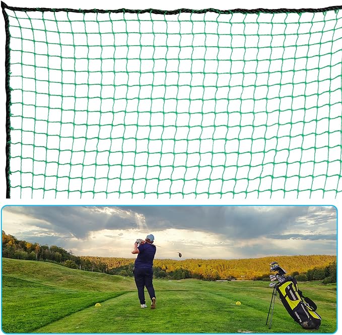 maylove us golf sports practice barrier net golf ball hitting netting 10 x 10 ft golf high impact net golf