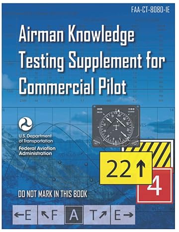 faa ct 8080 1e airman knowledge testing supplement for commercial pilot 1st edition luc boudreaux ,federal