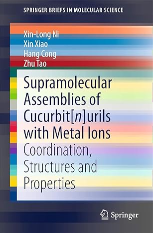 supramolecular assemblies of cucurbit n urils with metal ions coordination structures and properties 2015th