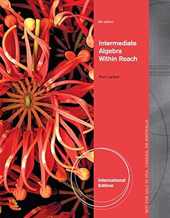 intermediate algebra within reach 6th  international edition ron larson 1285160274, 978-1285160276