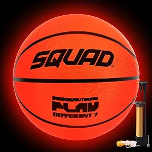 squad graffiti basketball size 7 durable rubber basketball ball for indoor and outdoor play includes pump and