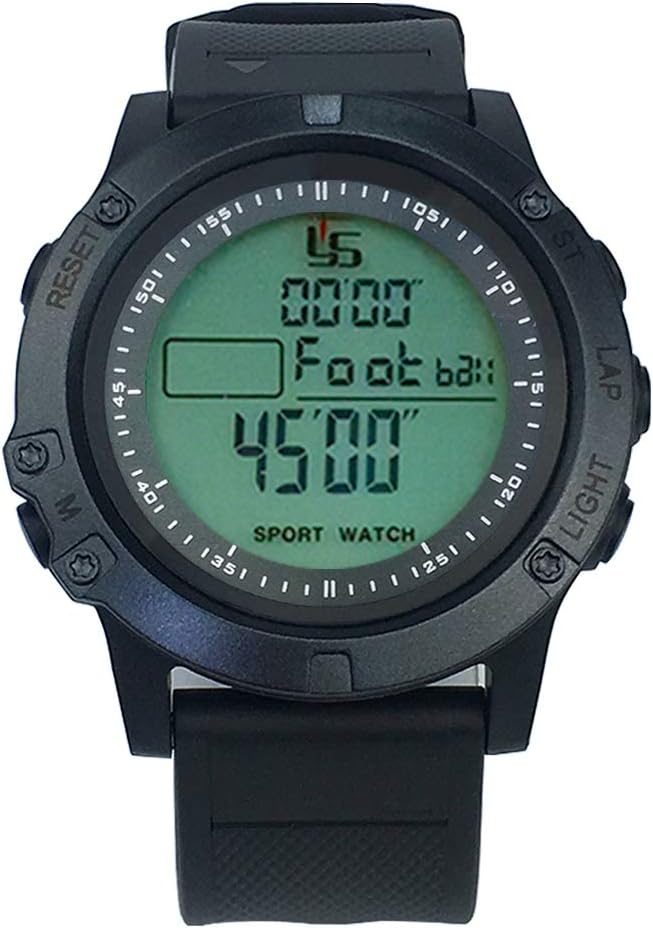 fcxjtu digital sports stopwatch timer multi laps/splits memory stopwatch calendar alarm pace mode with 3 row