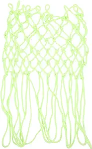 kisangel basketball net glow in the dark standard basketball hoop net nylon basketball net for activity