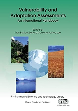 vulnerability and adaptation assessments an international handbook 1st edition ron benioff ,sandra guill