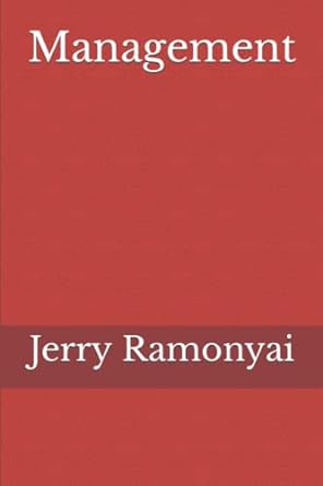 management 1st edition jerry ramonyai 979-8432091123
