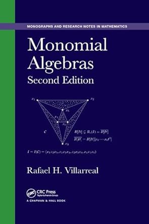monomial algebras 2nd edition rafael villarreal 1138894184, 978-1138894181