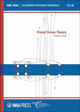 visual group theory volume 32 1st edition nathan carter 1470464330, 978-1470464332