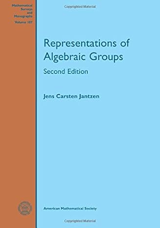 Representations Of Algebraic Groups