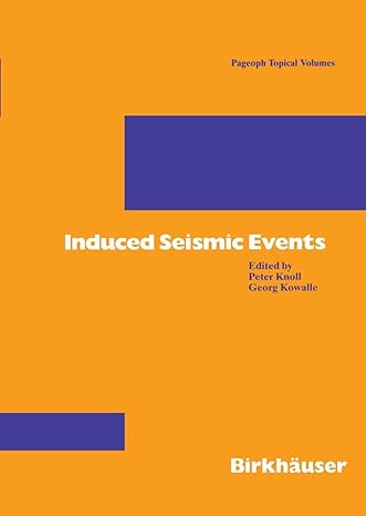 induced seismic events 1996th edition peter knoll ,georg kowalle 3764354542, 978-3764354541