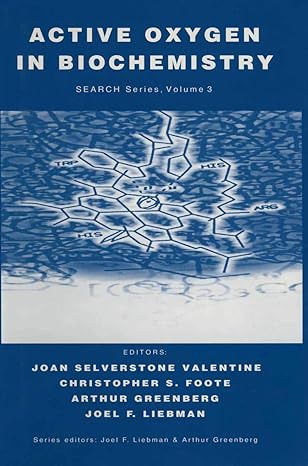 Active Oxygen In Biochemistry Search Series Volume 3