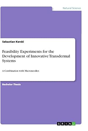 feasibility experiments for the development of innovative transdermal systems a combination with microneedles