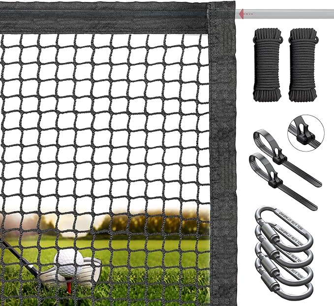 diolili golf sports practice net 10ft 15ft 20ft 25ft hitting net for golf baseball hitting barrier net heavy
