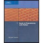 guide to programming with python 1st edition dawson b008cm6u48