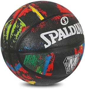 spalding marble basketball ball size 7 for women outdoor basketball without pump  ‎spalding b0936t4h3r