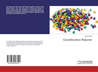 coordination polymer 1st edition hitesh parekh 3659947520, 978-3659947520