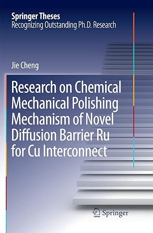research on chemical mechanical polishing mechanism of novel diffusion barrier ru for cu interconnect 1st