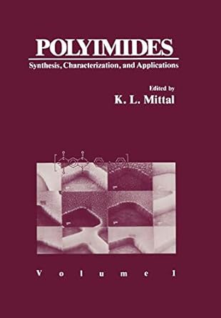 polyimides synthesis characterization and applications volume 1 1st edition k l mittal 1461576393,