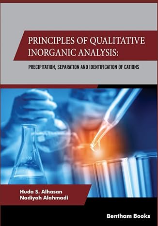 principles of qualitative inorganic analysis precipitation separation and identification of cations 1st