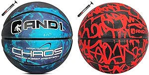 and1 chaos basketball official regulation size 7 rubber basketball deep channel construction streetball black