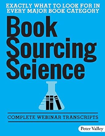 exactly what to look for in every major book category book sourcing science complete webinar transcripts 1st