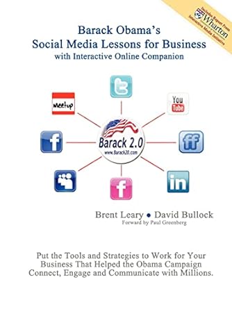 barack obamas social media lessons for business with interactive online companion 1st edition bullock david