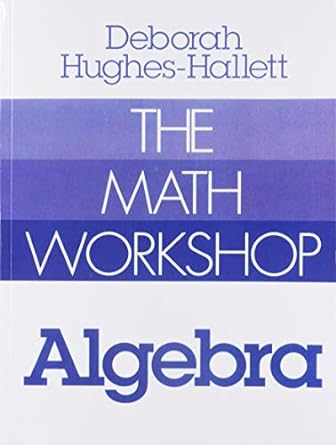 the math workshop algebra 1st edition deborah hughes hallett 0393090302, 978-0393090307