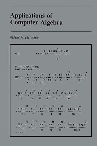 applications of computer algebra 1st edition richard pavelle 1468468901, 978-1468468908