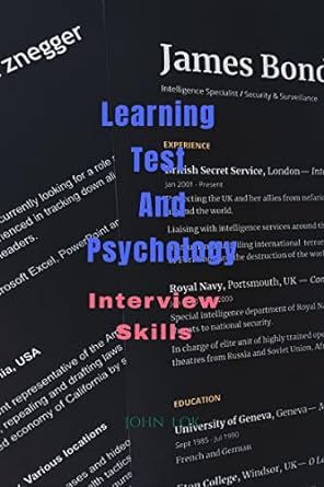 learning test and psychology 1st edition john lok 979-8887728209