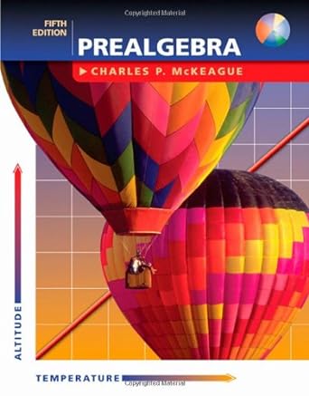 prealgebra 5th edition charles p mckeague 0534464041, 978-0534464042