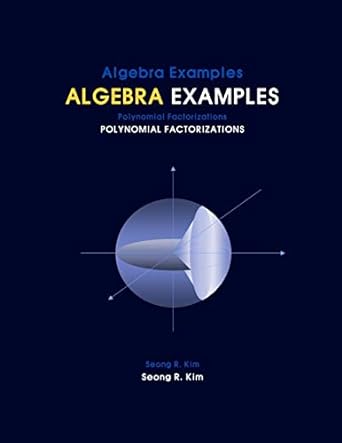 algebra examples polynomial factorizations 1st edition seong r kim 1466401923, 978-1466401921